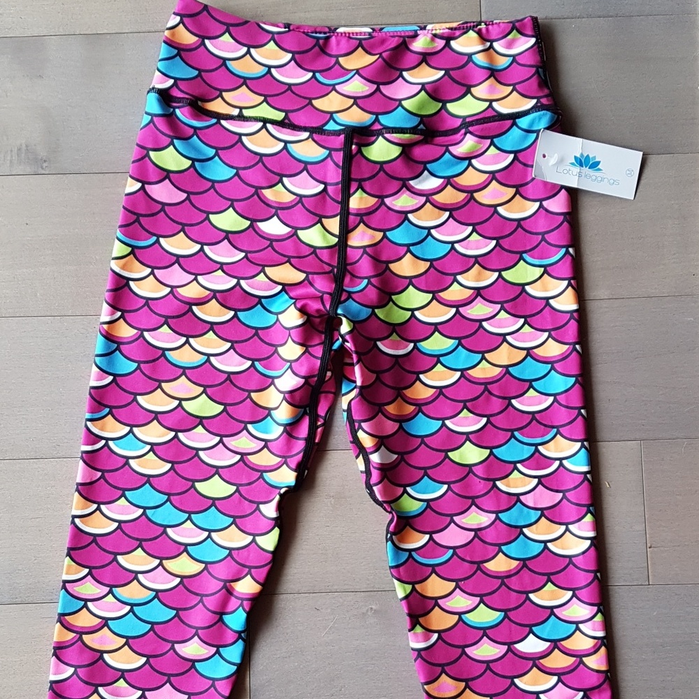 Mermaid Print Lotus Leggings
